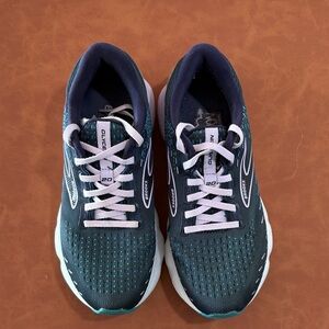 Brooks Glycerin 20 Women's Running Shoes Size 8 Narrow (2A) Navy, Teal, Lavender